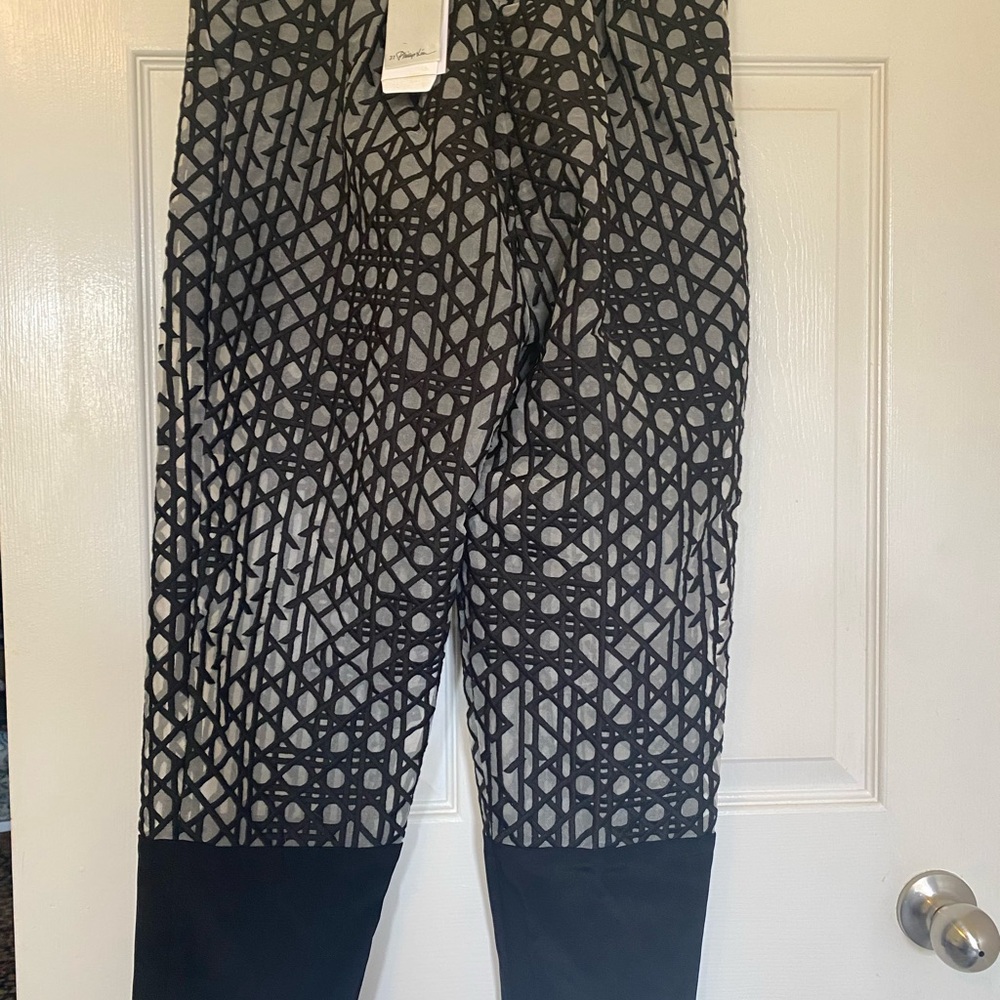 Black and Ivory Patterned Fabric